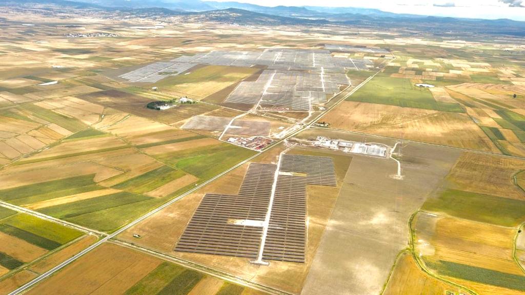 Vista aérea de un proyecto fotovoltaico